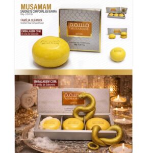 MUSAMAM SABONETE CORPORAL EM BARRA - AFEER 150g