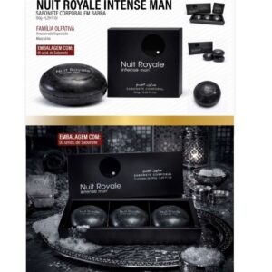 NUIT ROYALE INTENSE MAN SABONETE CORPORAL EM BARRA - AFEER 150g